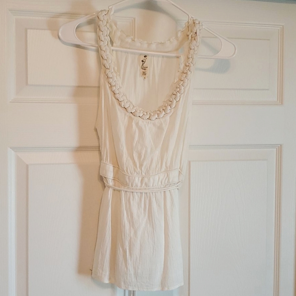 Floreat for Anthropologie Braided Top